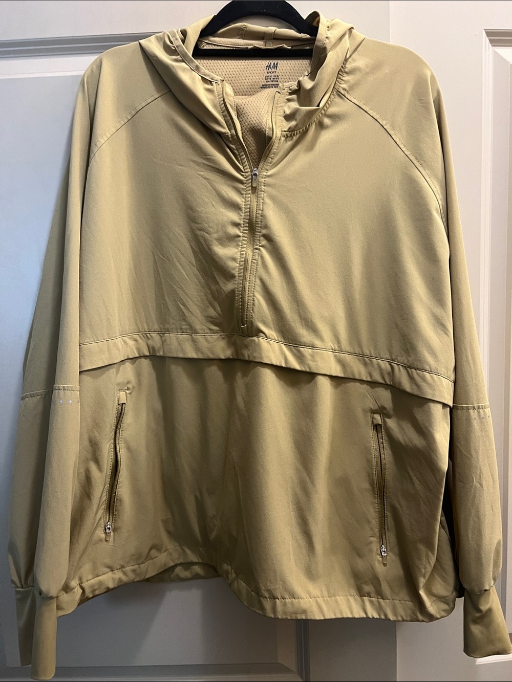 H&M Hooded Half-Zip Athletic Jacket Size XL